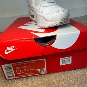Nike Kids' Air Max 90 LTR White Sneakers